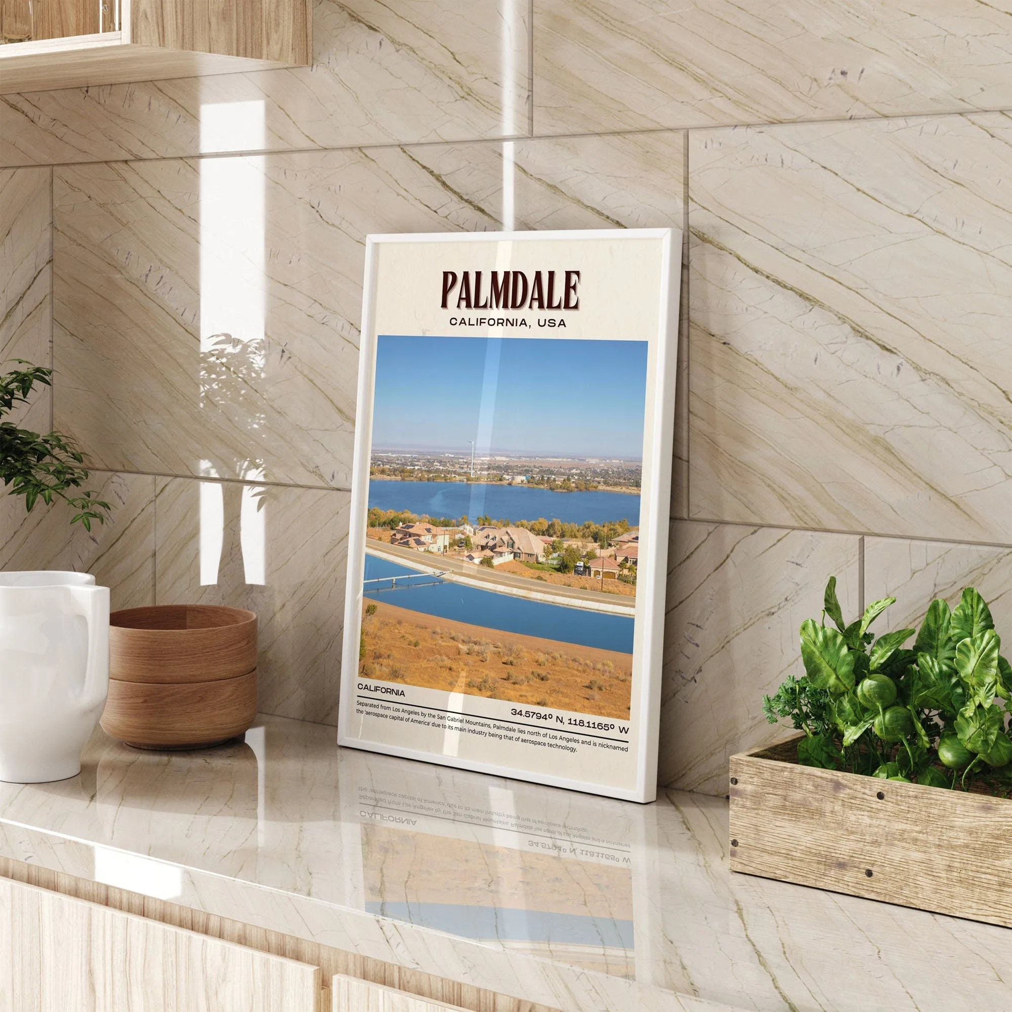 Palmdale Vintage Wall Art, California, USA