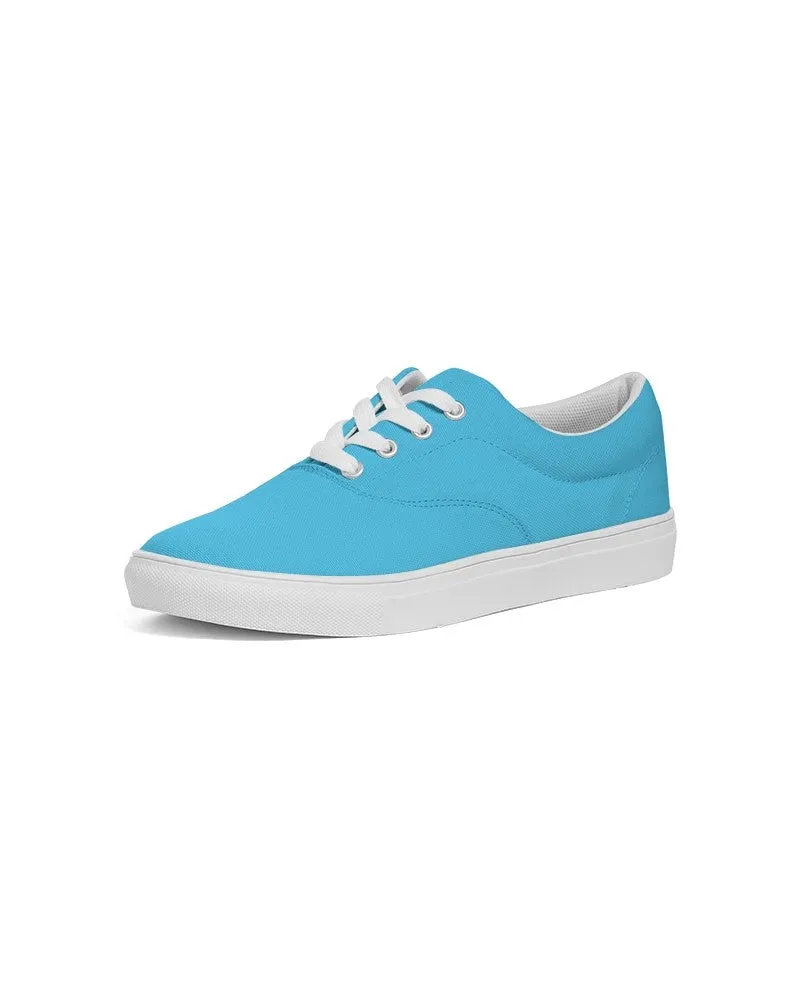 Pastel Cyan Men's Canvas Sneakers | Men's | Bright Pastel Cyan | C60M0Y0K0