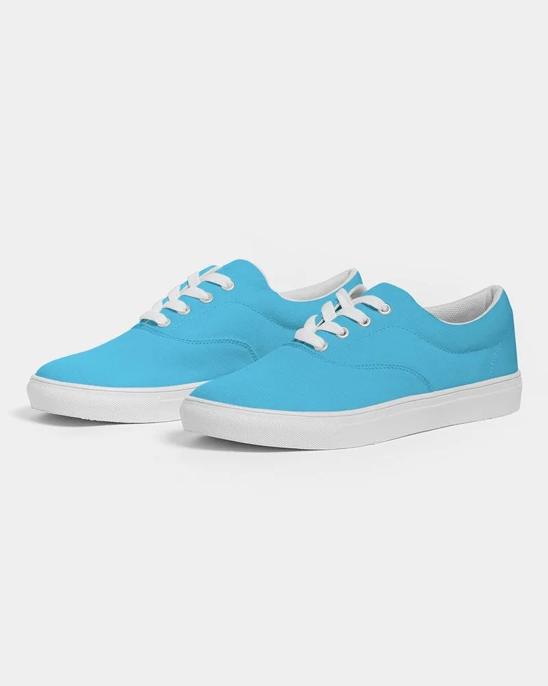 Pastel Cyan Men's Canvas Sneakers | Men's | Bright Pastel Cyan | C60M0Y0K0