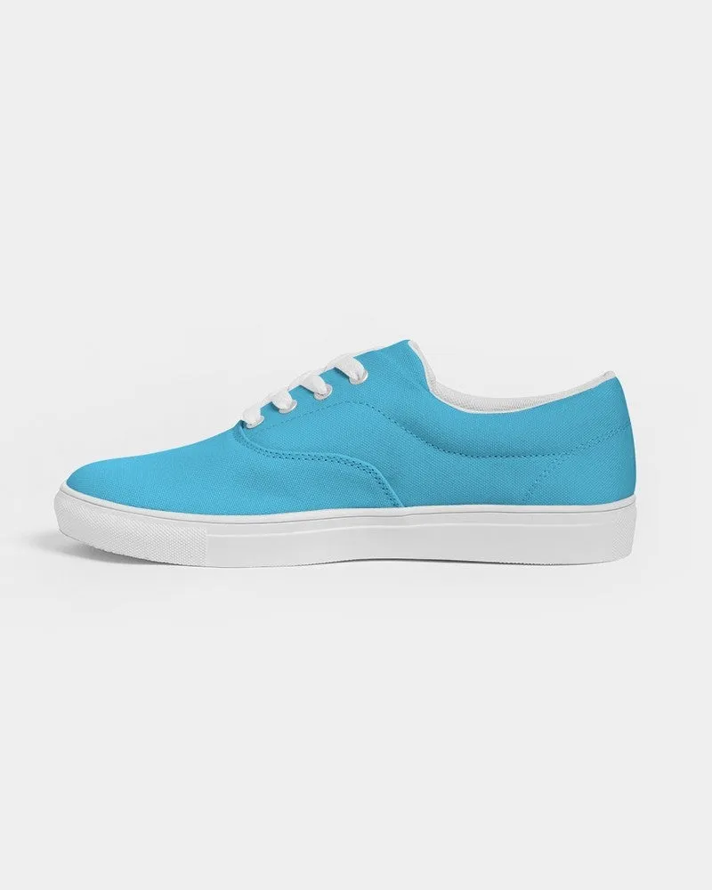 Pastel Cyan Men's Canvas Sneakers | Men's | Bright Pastel Cyan | C60M0Y0K0
