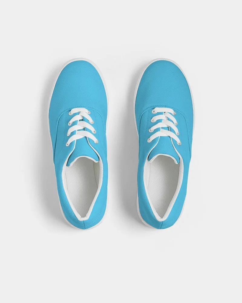 Pastel Cyan Men's Canvas Sneakers | Men's | Bright Pastel Cyan | C60M0Y0K0