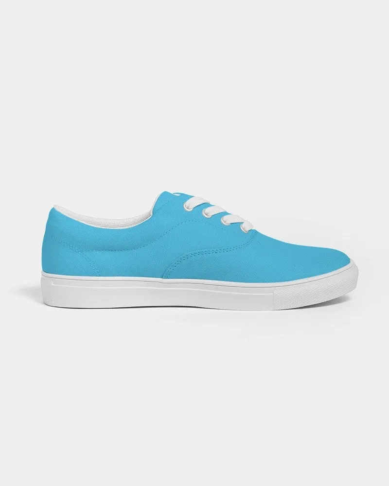 Pastel Cyan Men's Canvas Sneakers | Men's | Bright Pastel Cyan | C60M0Y0K0
