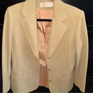 Pendleton Women’s Size‎ 14 Camel Colored Virgin Wool Blazer Vintage