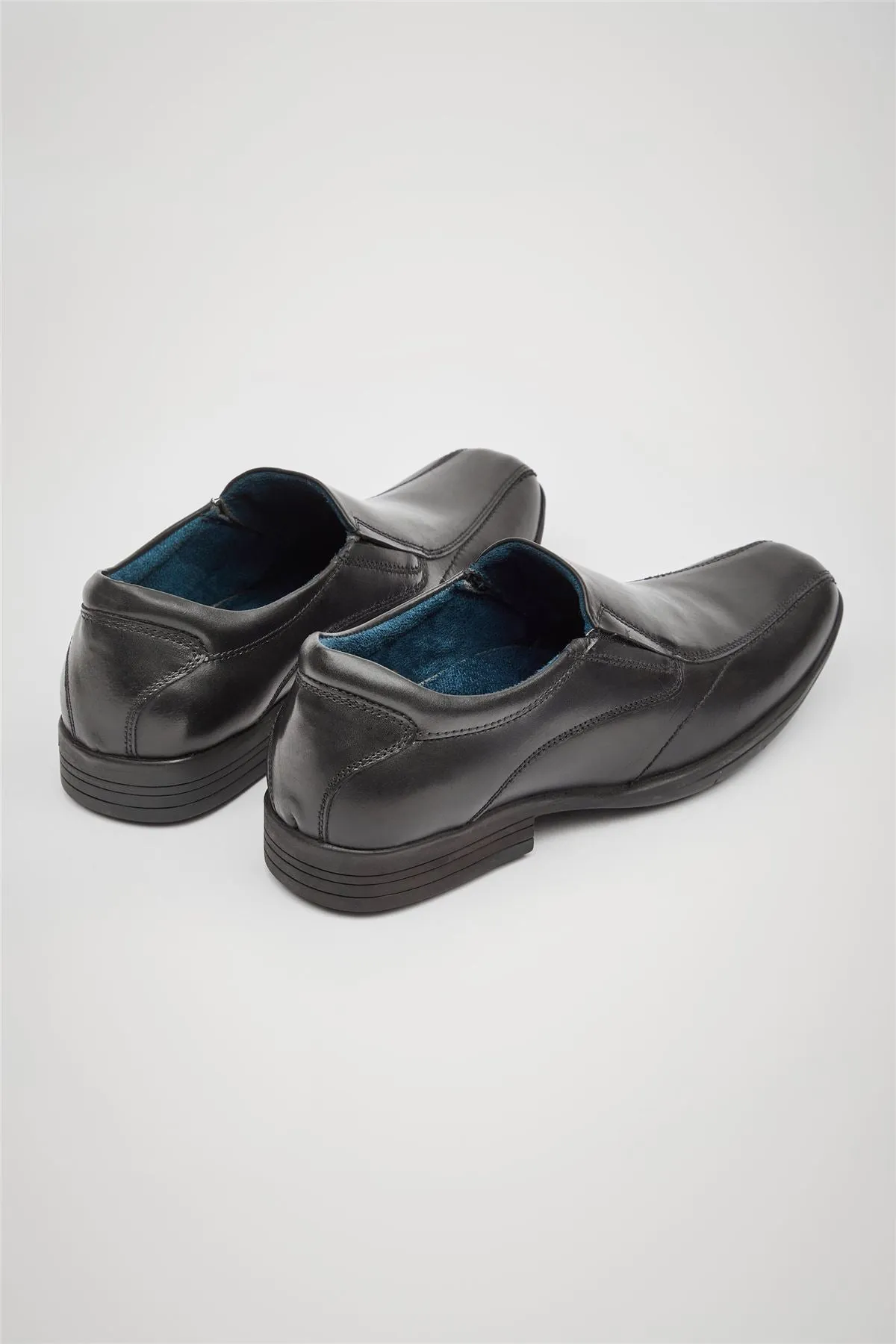 POD Dundee Leather Shoes for Mens in Black, 6 to 17