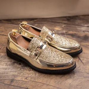 Pointed Toe Soft Bottom Slip On Casual Business Men Dress Shoes