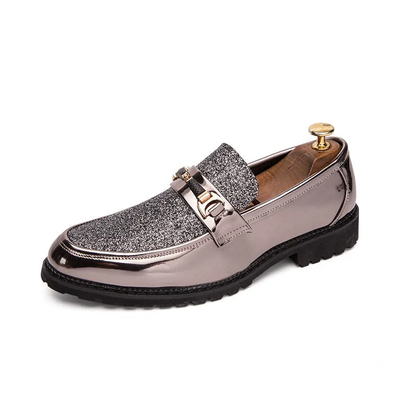 Pointed Toe Soft Bottom Slip On Casual Business Men Dress Shoes