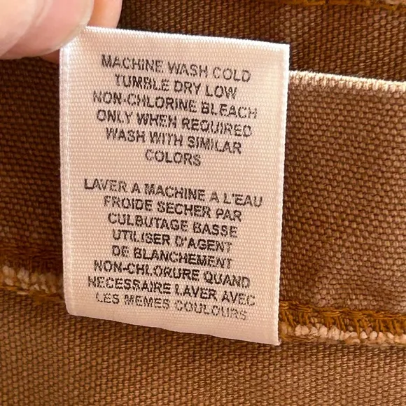 POLO RALPH LAUREN VTG Y2K Canvas Carpenter Cargo Straight Maxi Skirt Tan Size 8