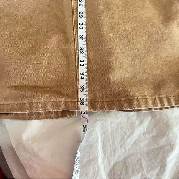 POLO RALPH LAUREN VTG Y2K Canvas Carpenter Cargo Straight Maxi Skirt Tan Size 8
