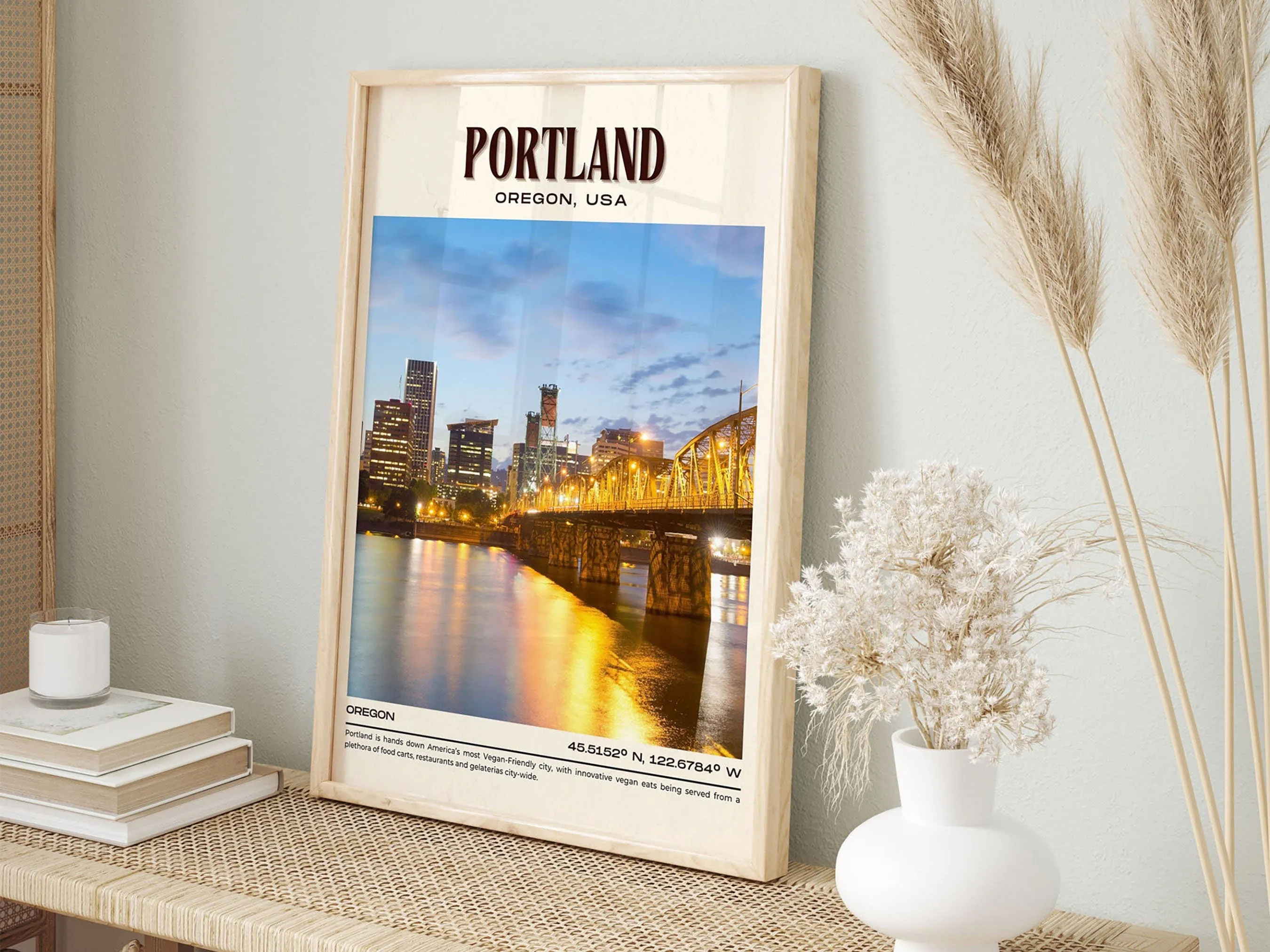 Portland Vintage Wall Art, Oregon, USA