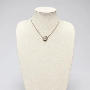 Pre-Loved Chanel™ Gold Tone Interlocking Letter Logo Pendant Necklace.