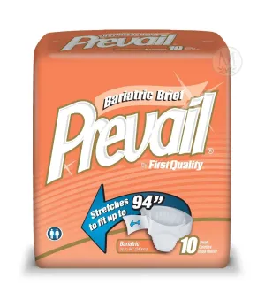 Prevail Bariatric Briefs (Fits Up to 94") (Bag of 10)