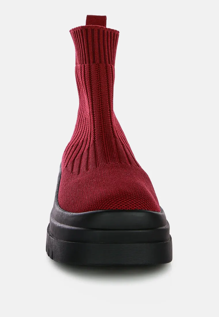 Quavo Knitted Platform Sneakers