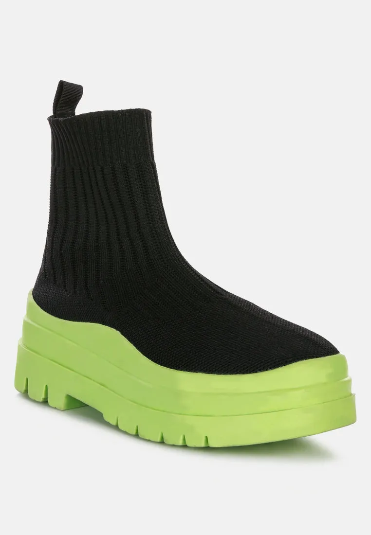 Quavo Knitted Platform Sneakers