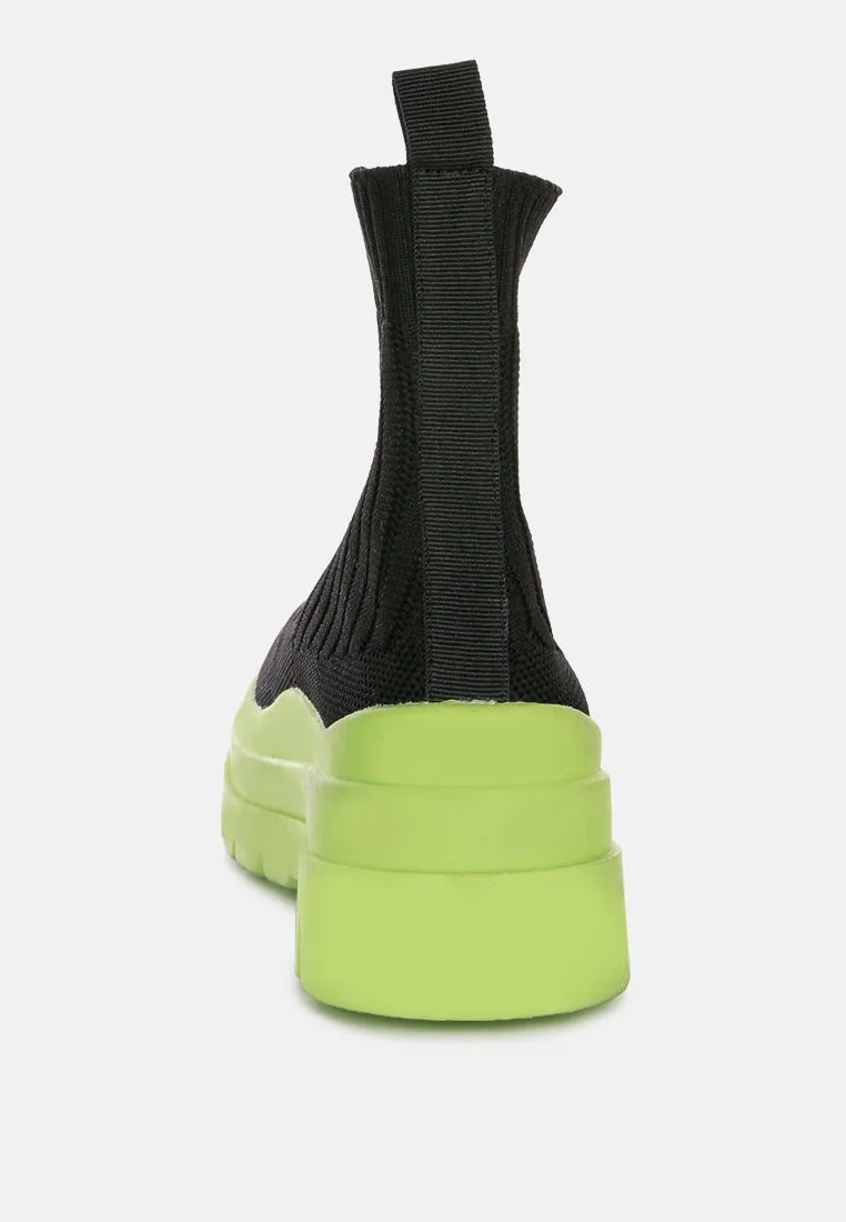 Quavo Knitted Platform Sneakers