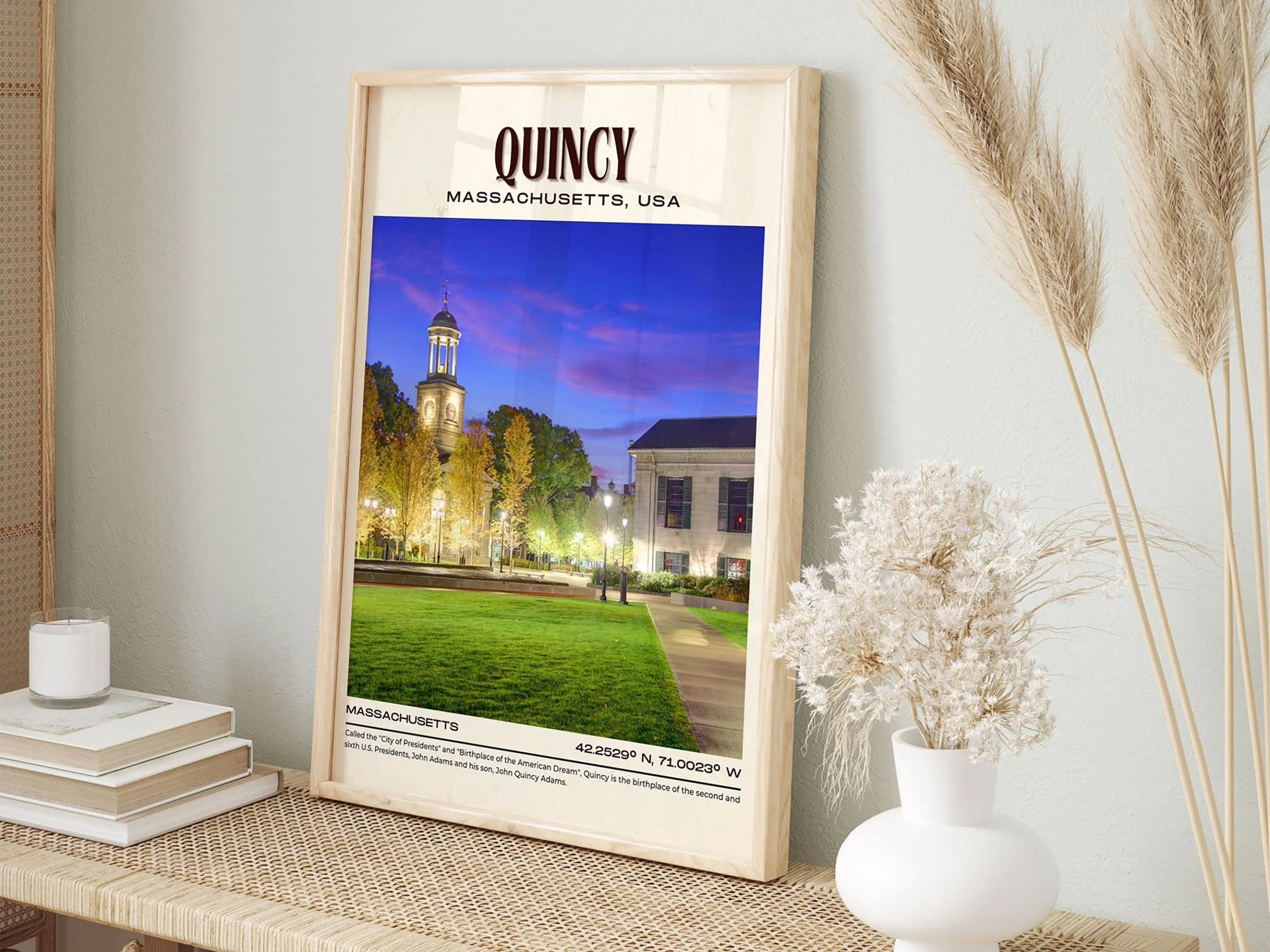 Quincy Vintage Wall Art, Massachusetts, USA