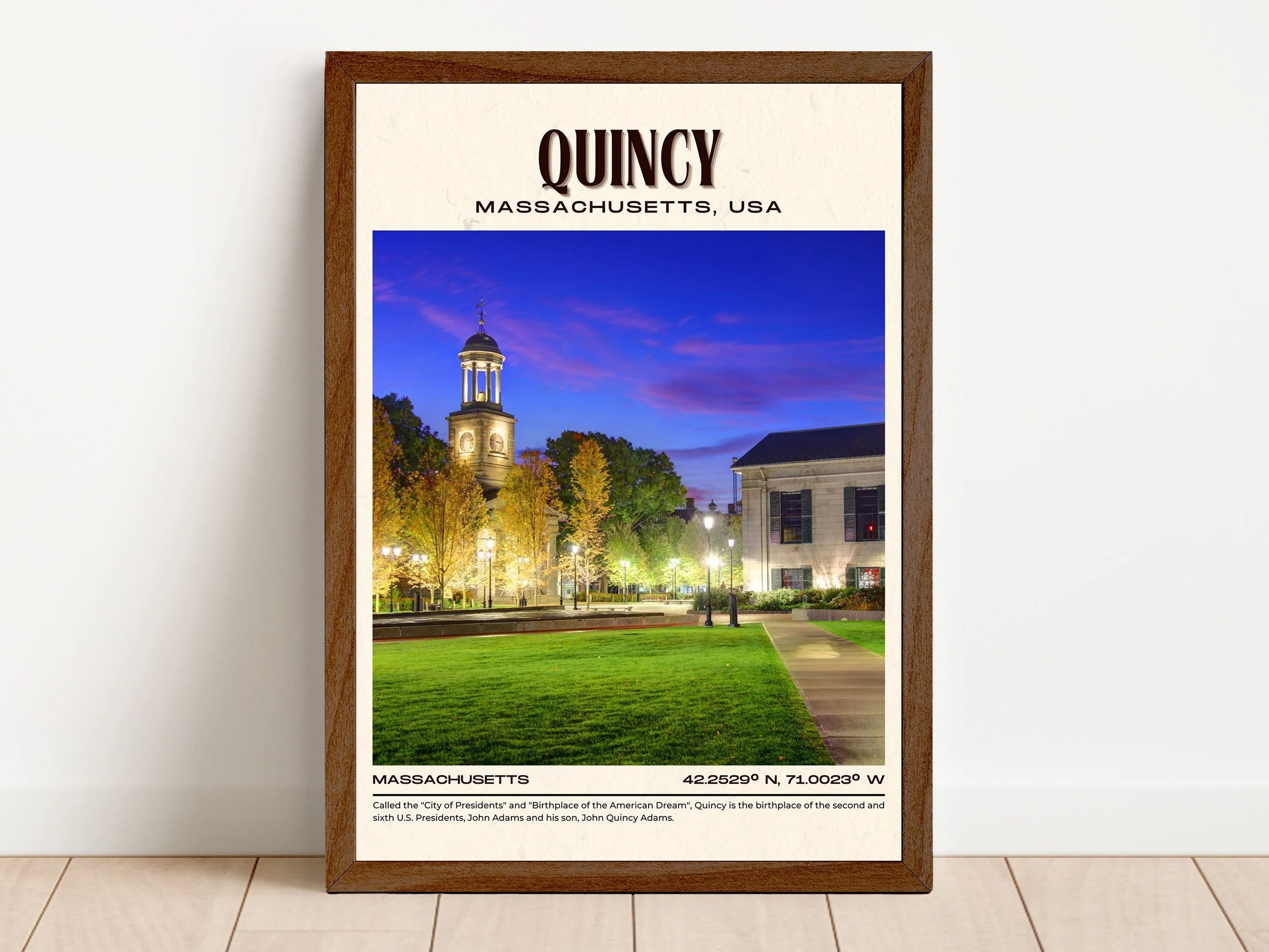 Quincy Vintage Wall Art, Massachusetts, USA