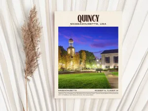 Quincy Vintage Wall Art, Massachusetts, USA