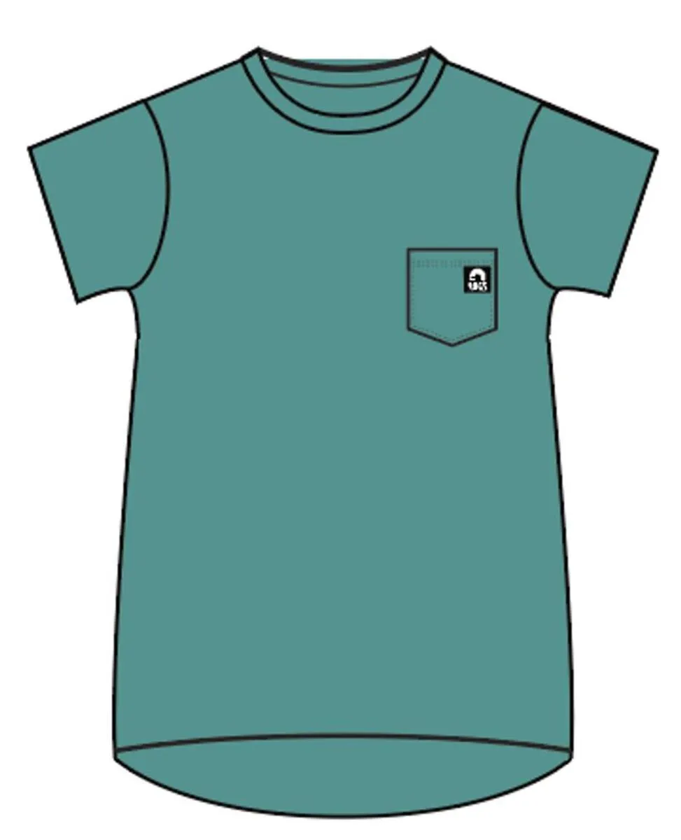 RAGS Essentials Short Sleeve Chest Pocket Rounded Kids Tee - Teal