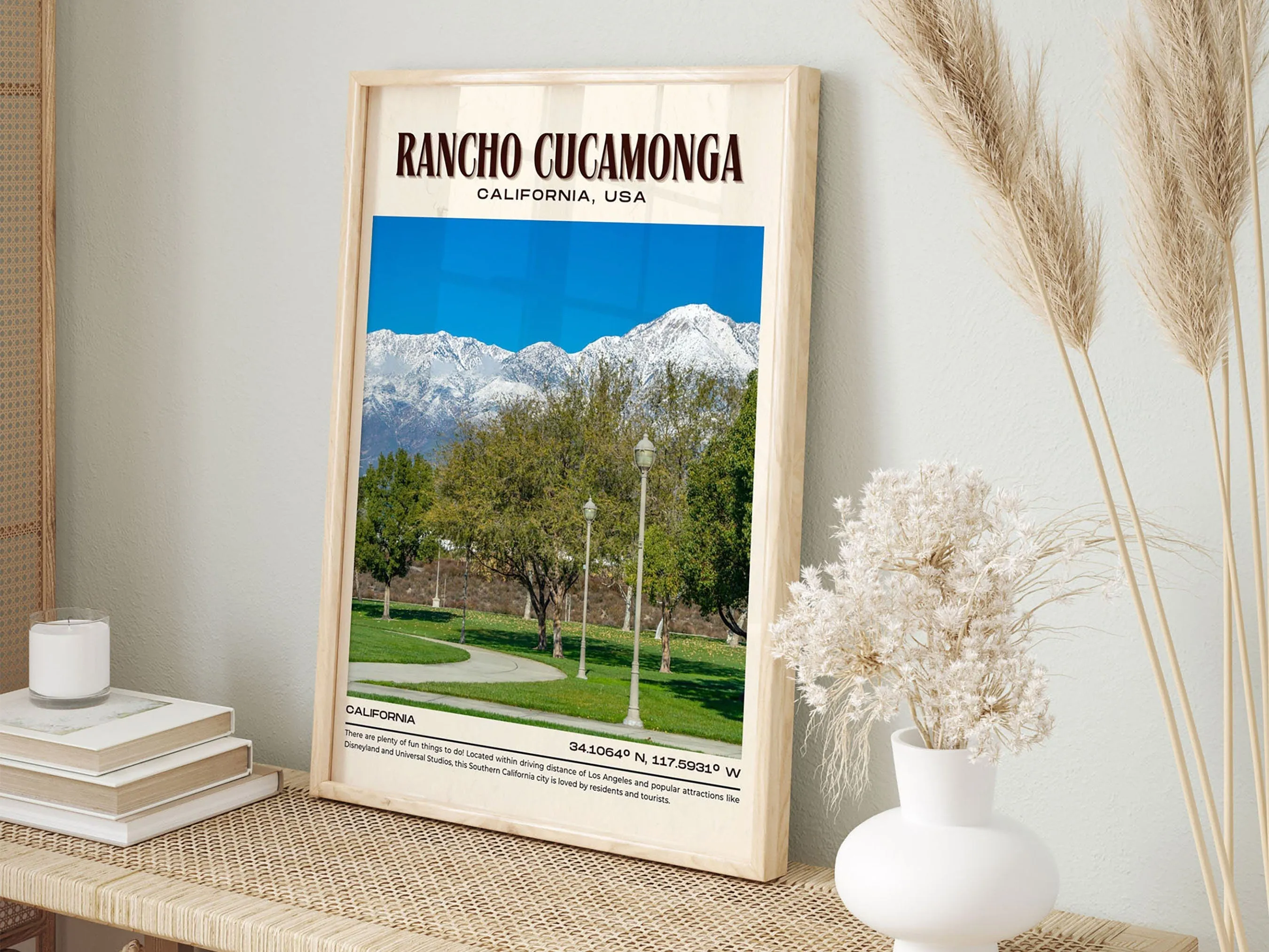 Rancho Cucamonga Vintage Wall Art, California, USA