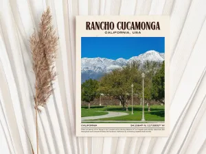 Rancho Cucamonga Vintage Wall Art, California, USA