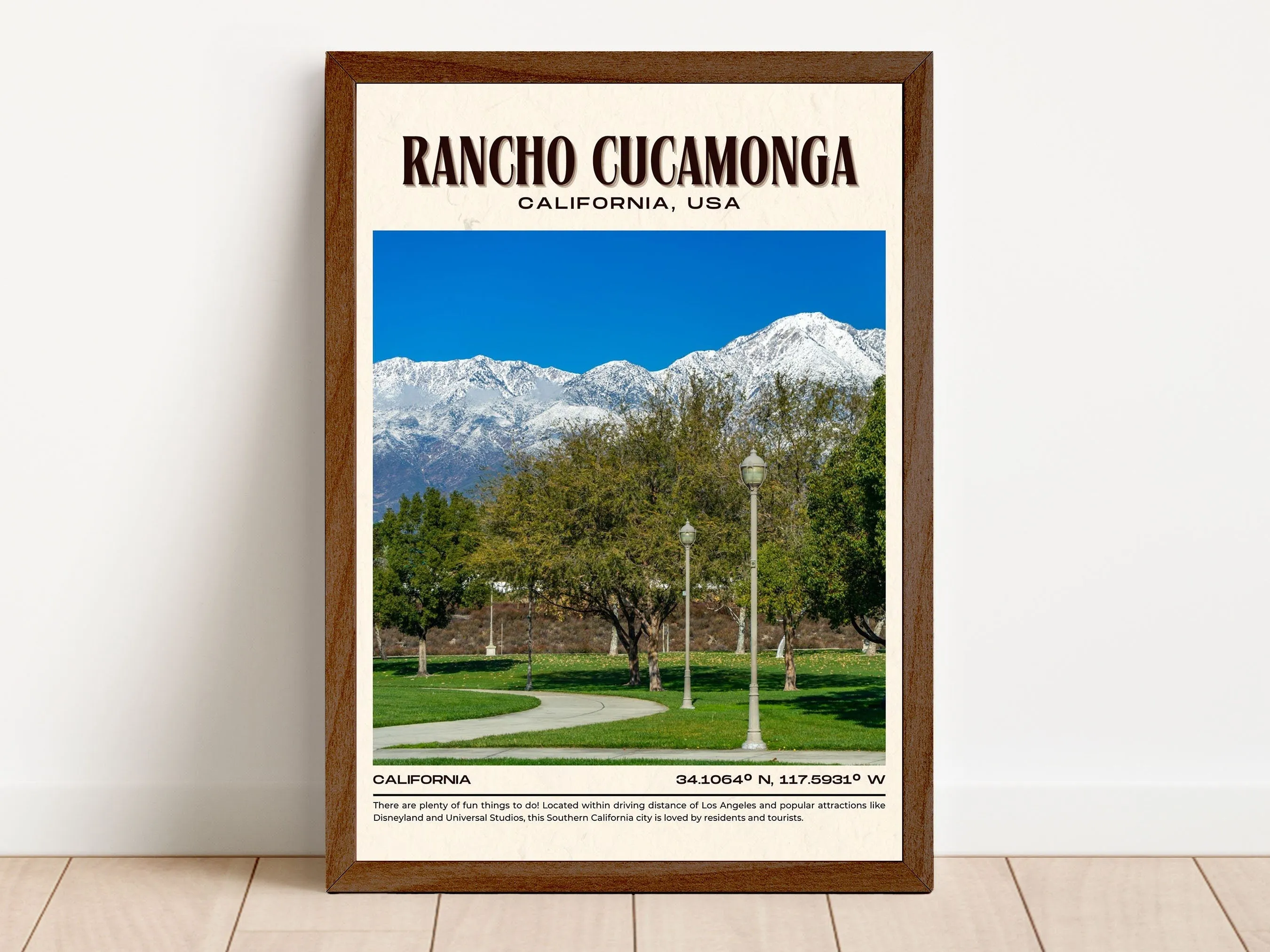 Rancho Cucamonga Vintage Wall Art, California, USA