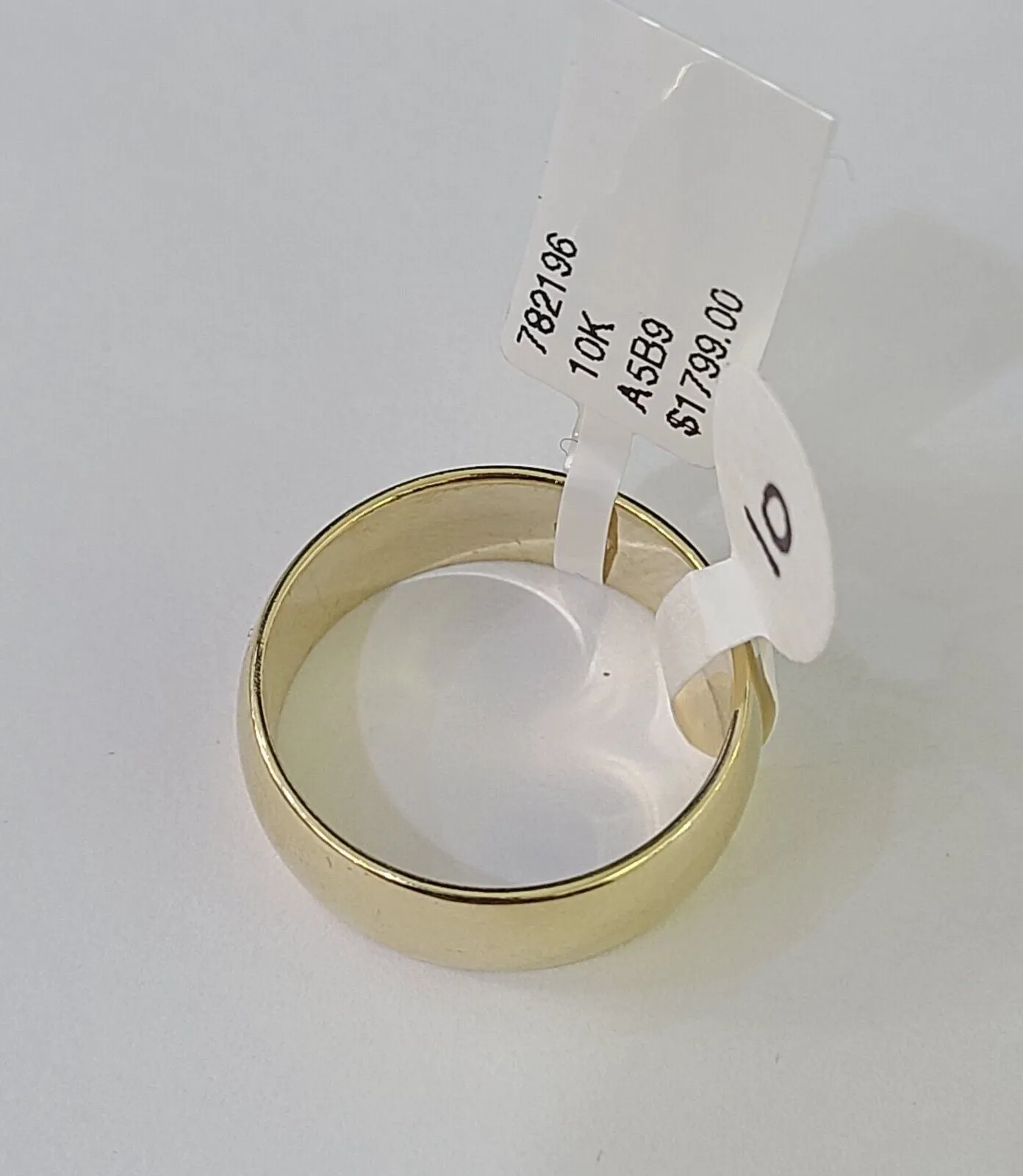 Real 10k Yellow Gold Ring Band Wedding Engagement Size 10 Men Ring