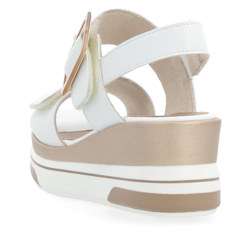 Remonte High Wedge Sandal White
