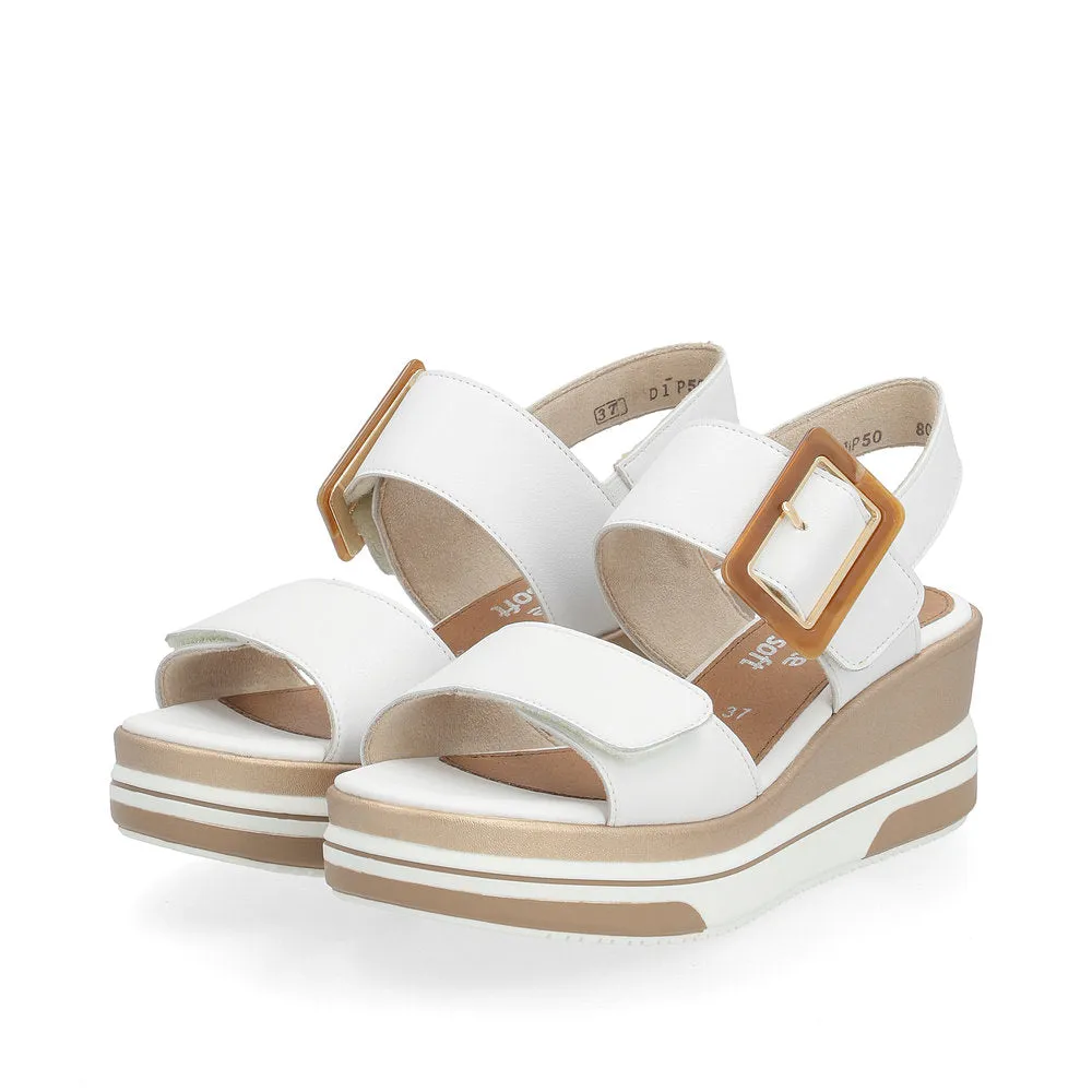 Remonte High Wedge Sandal White