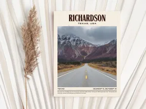 Richardson Vintage Wall Art, Texas, USA