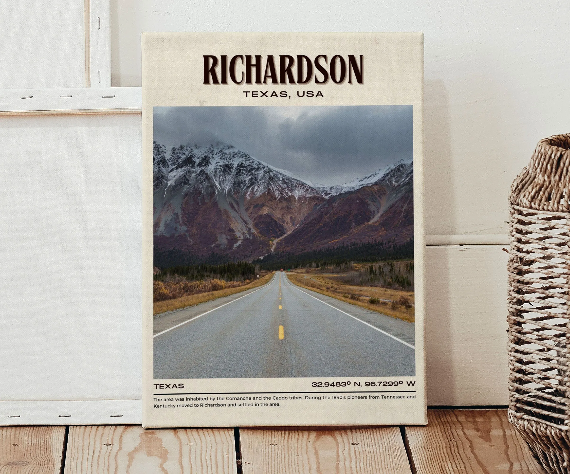 Richardson Vintage Wall Art, Texas, USA