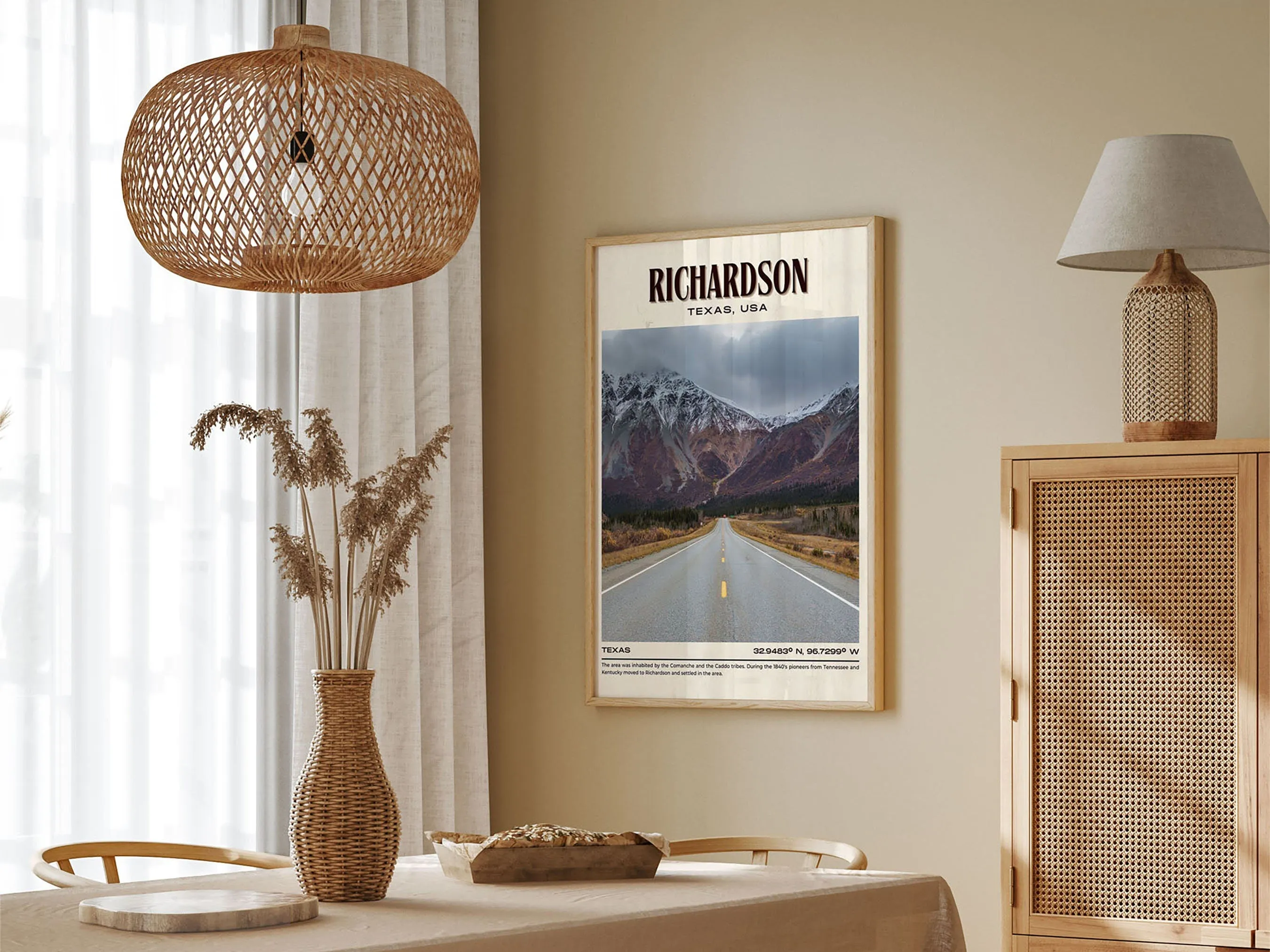 Richardson Vintage Wall Art, Texas, USA