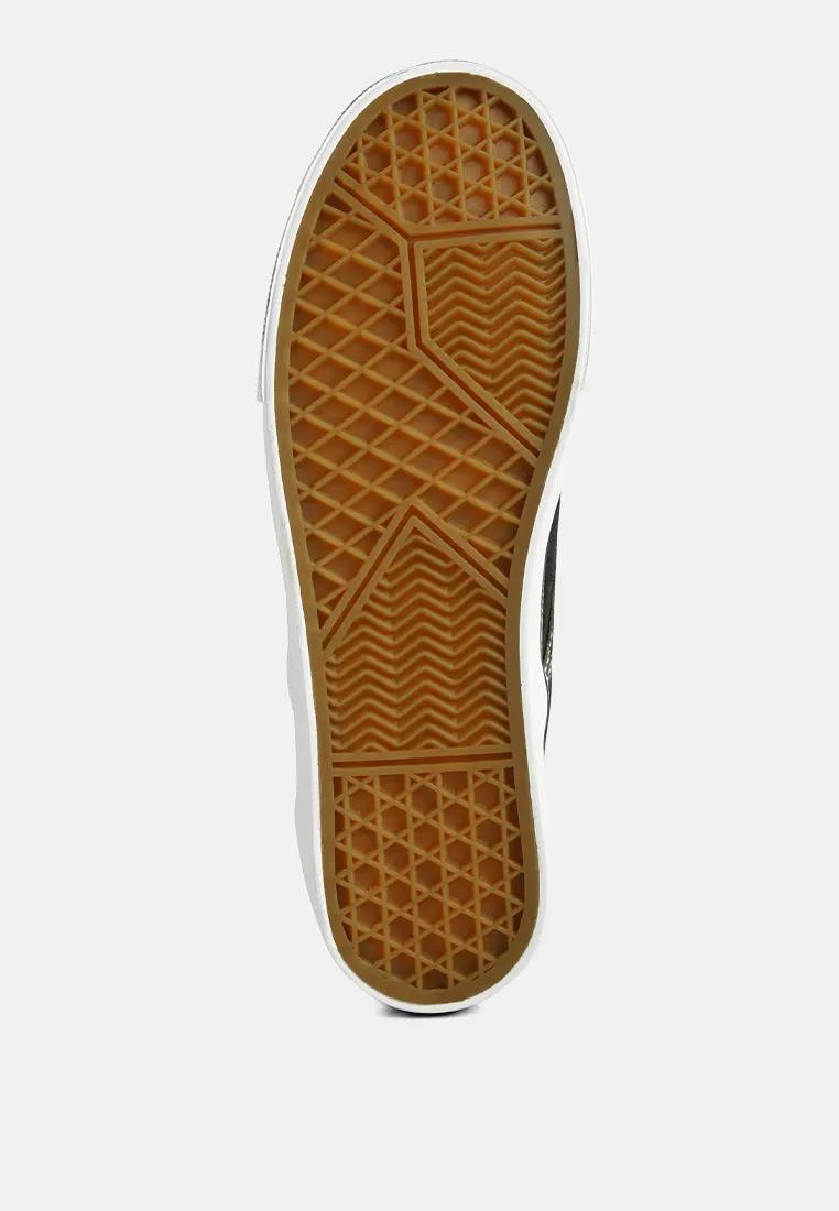 Riddler Olive Green Slip On Canvas Sneakers
