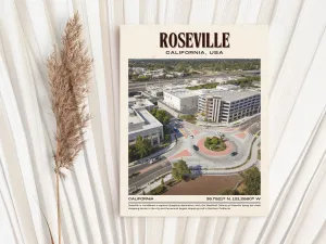 Roseville Vintage Wall Art, California, USA