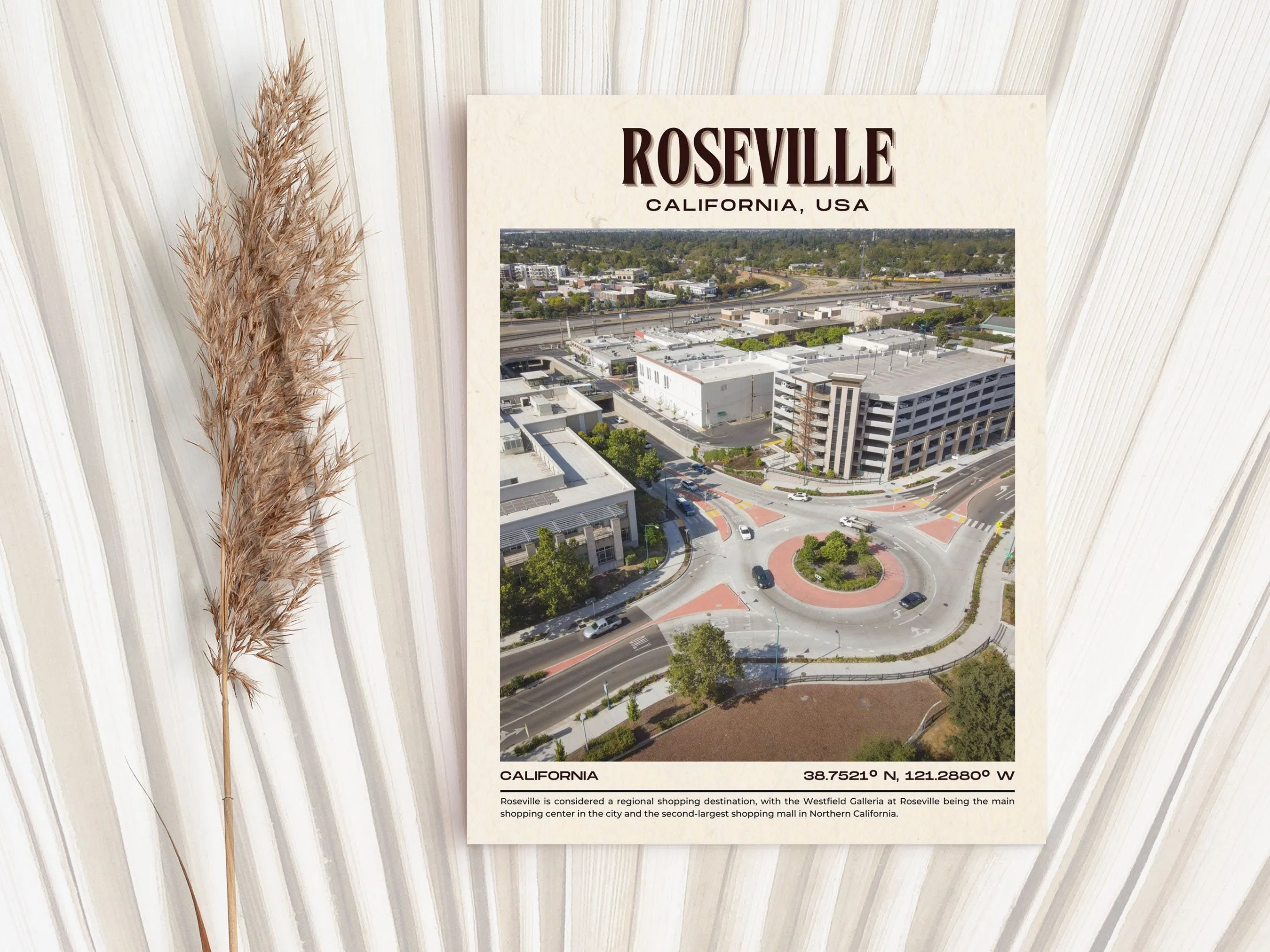 Roseville Vintage Wall Art, California, USA