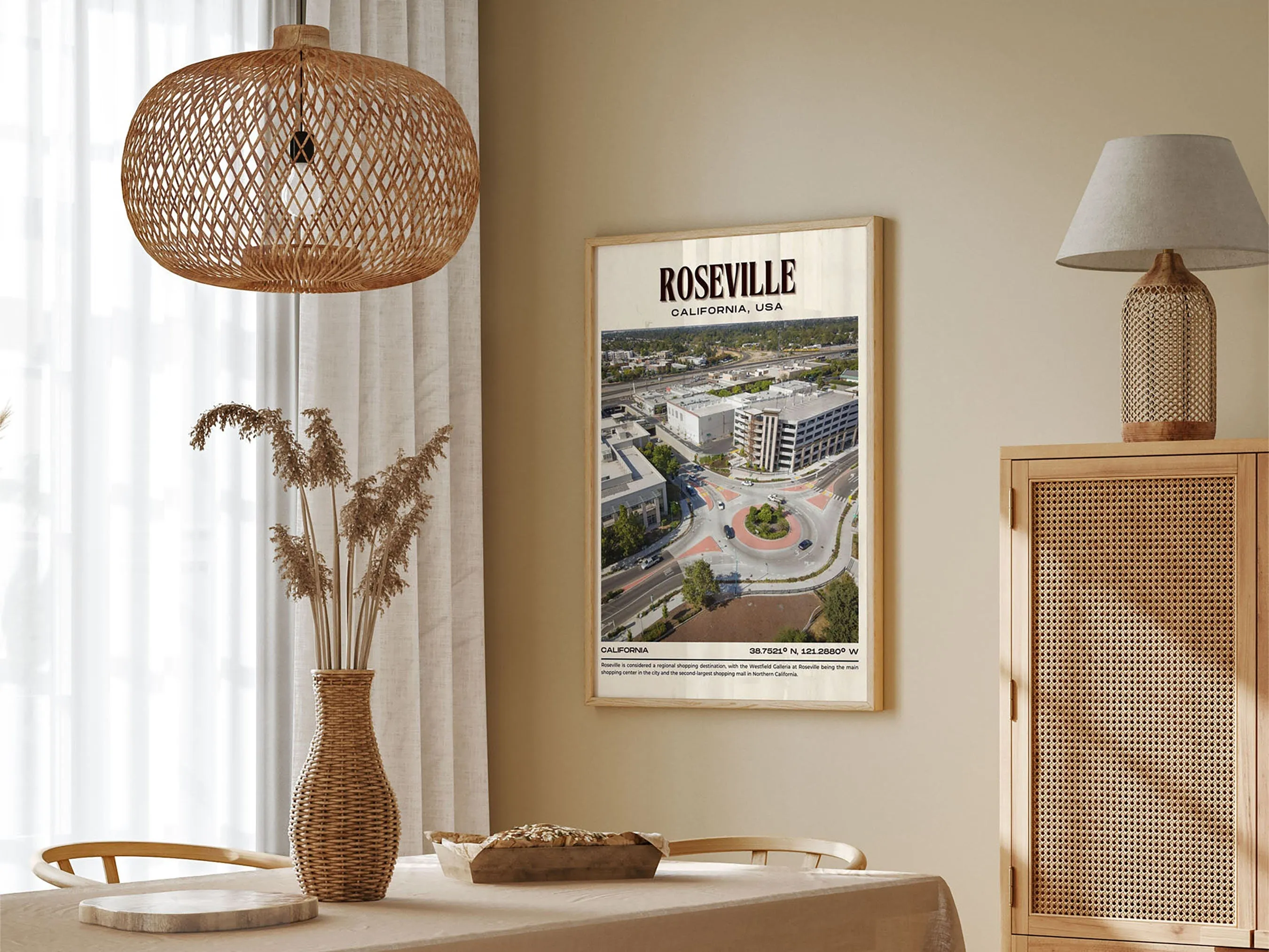 Roseville Vintage Wall Art, California, USA