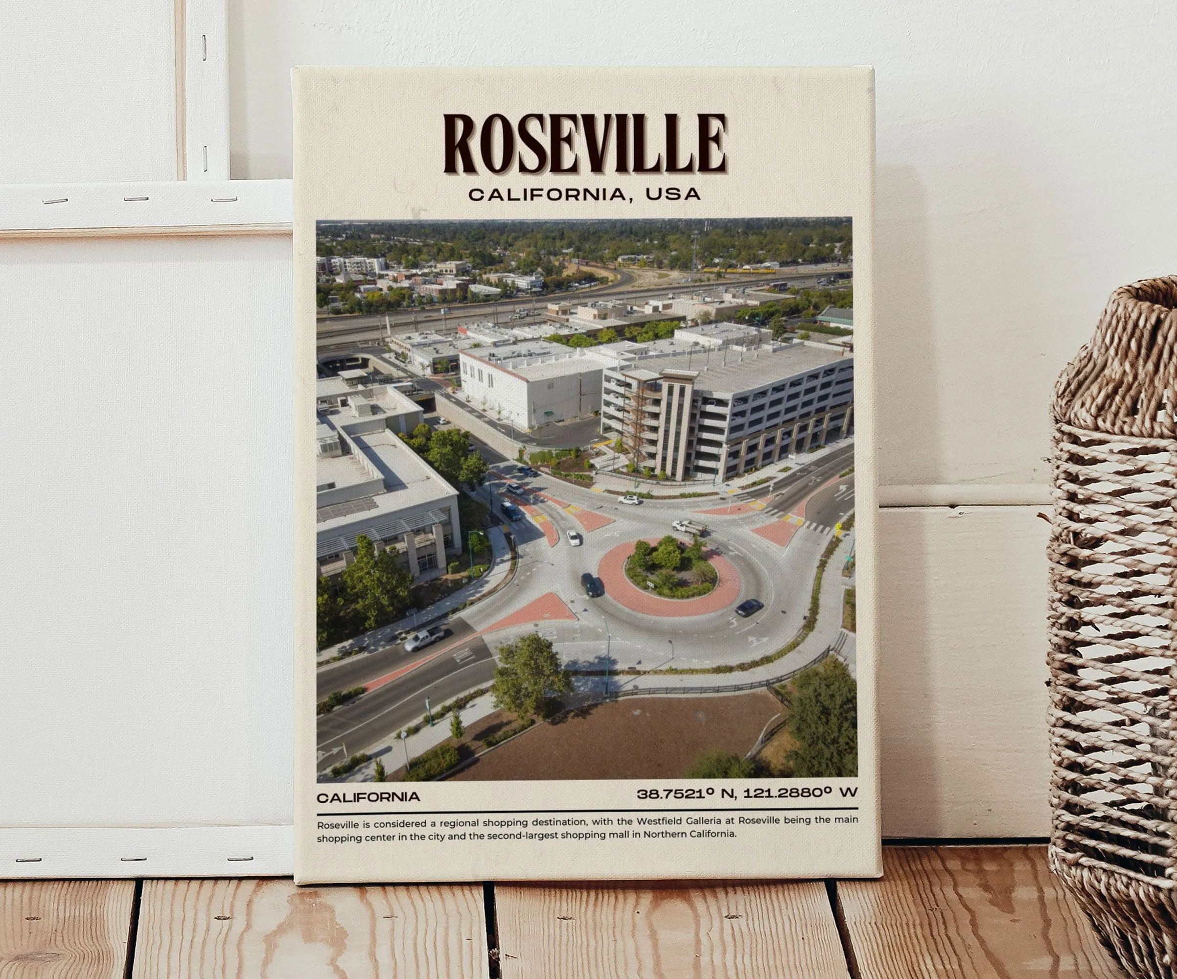 Roseville Vintage Wall Art, California, USA