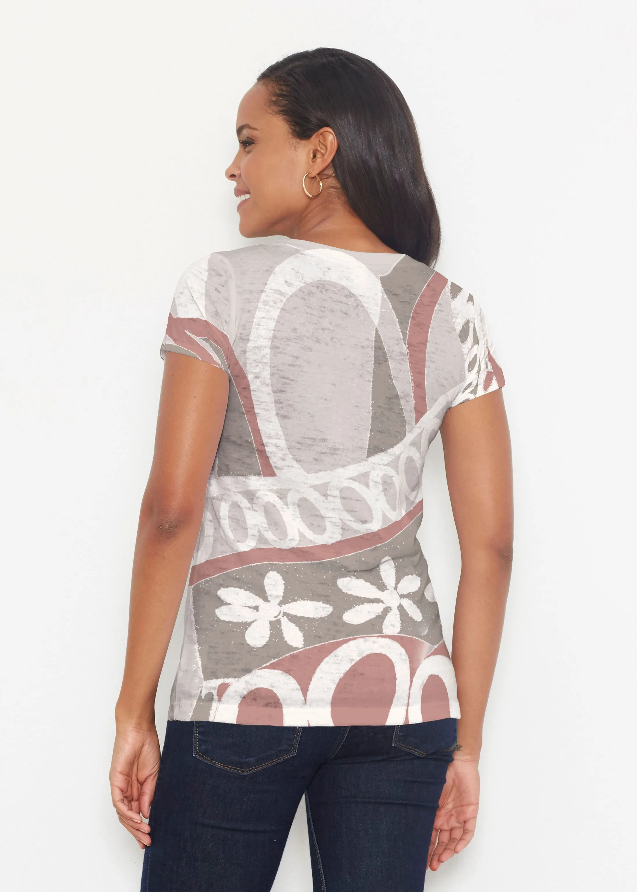 Rusty O"S (8162) ~ Short Sleeve Scoop Shirt