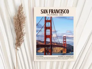 San Francisco Vintage Wall Art, California, USA