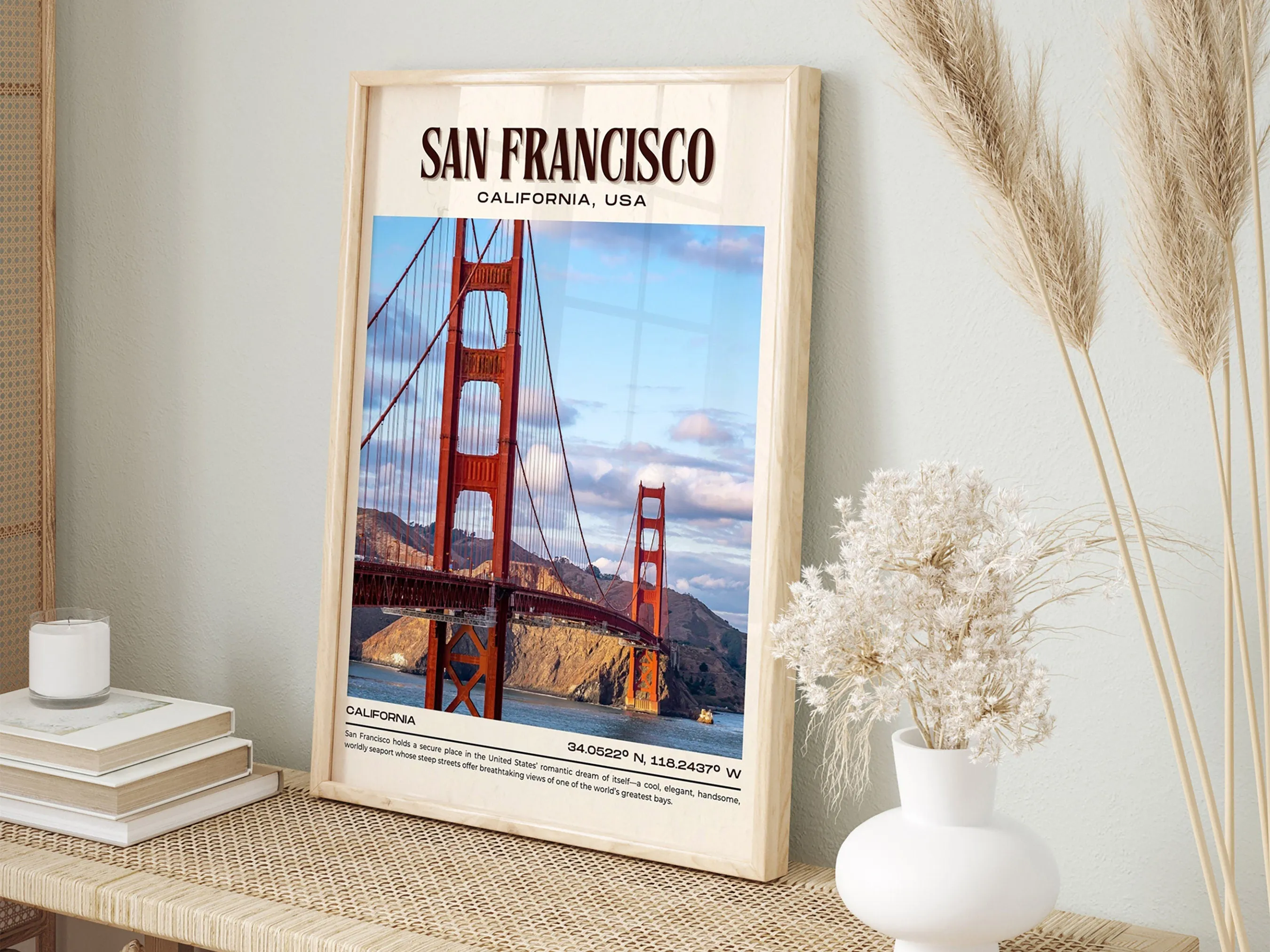 San Francisco Vintage Wall Art, California, USA
