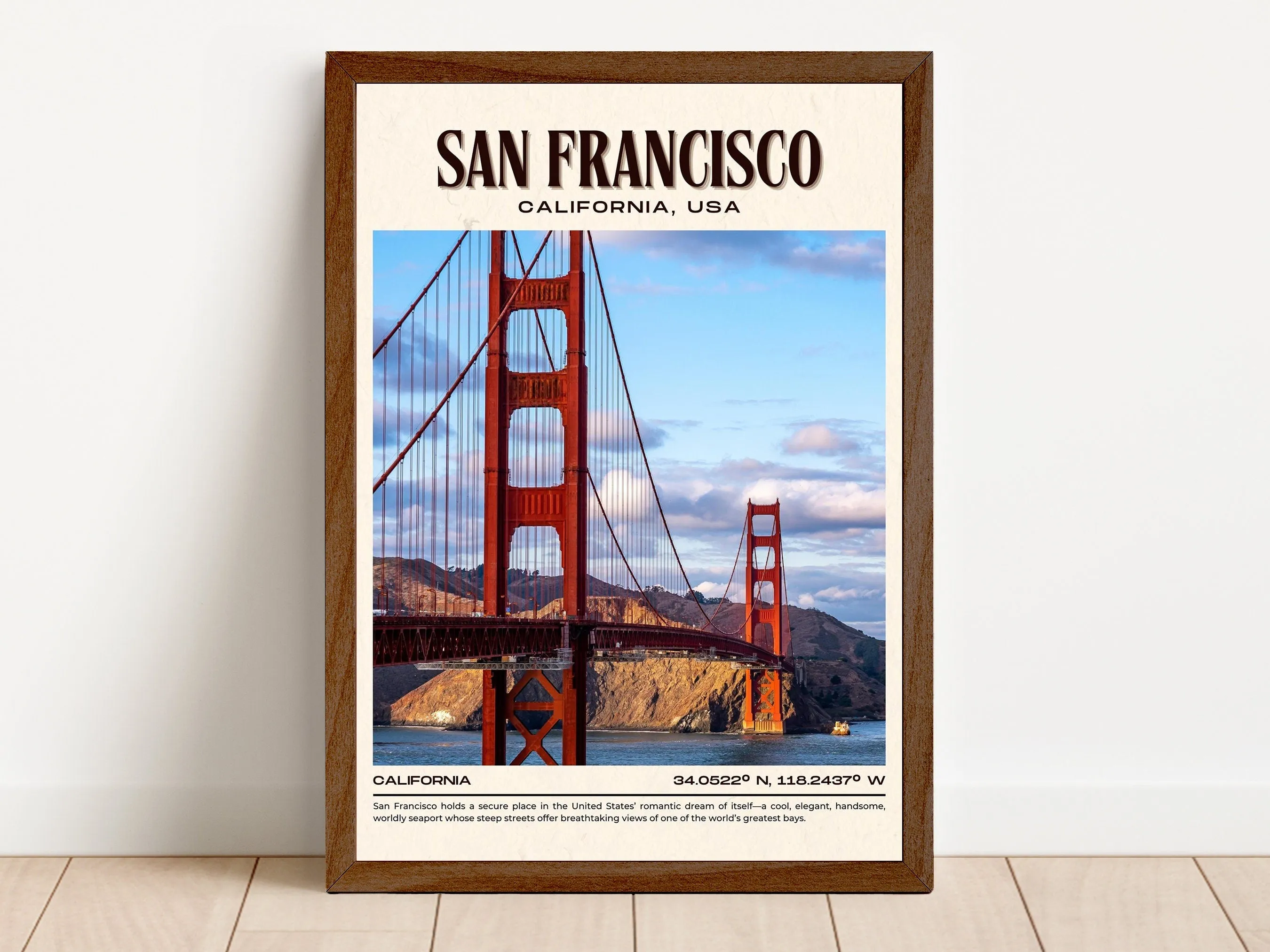 San Francisco Vintage Wall Art, California, USA