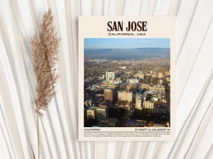 San Jose Vintage Wall Art, California, USA
