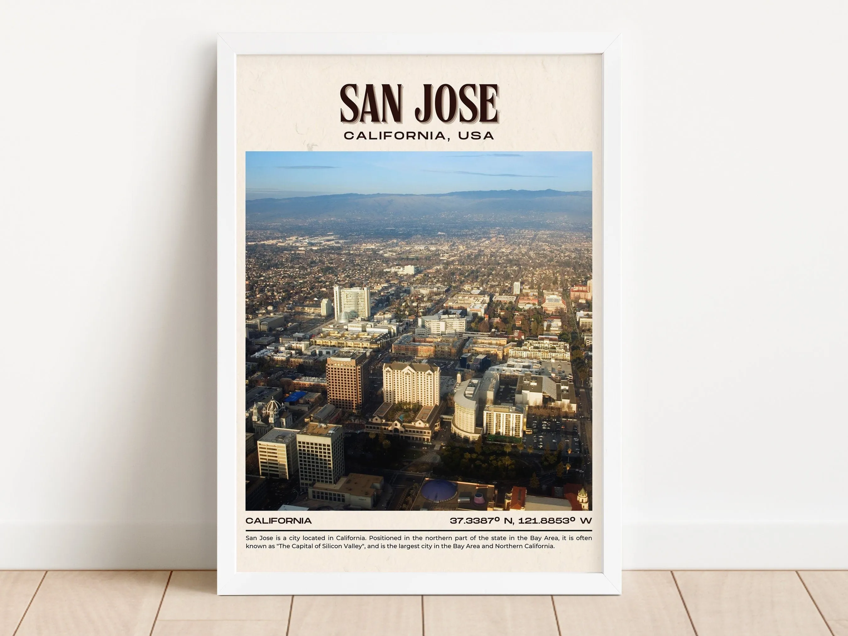 San Jose Vintage Wall Art, California, USA