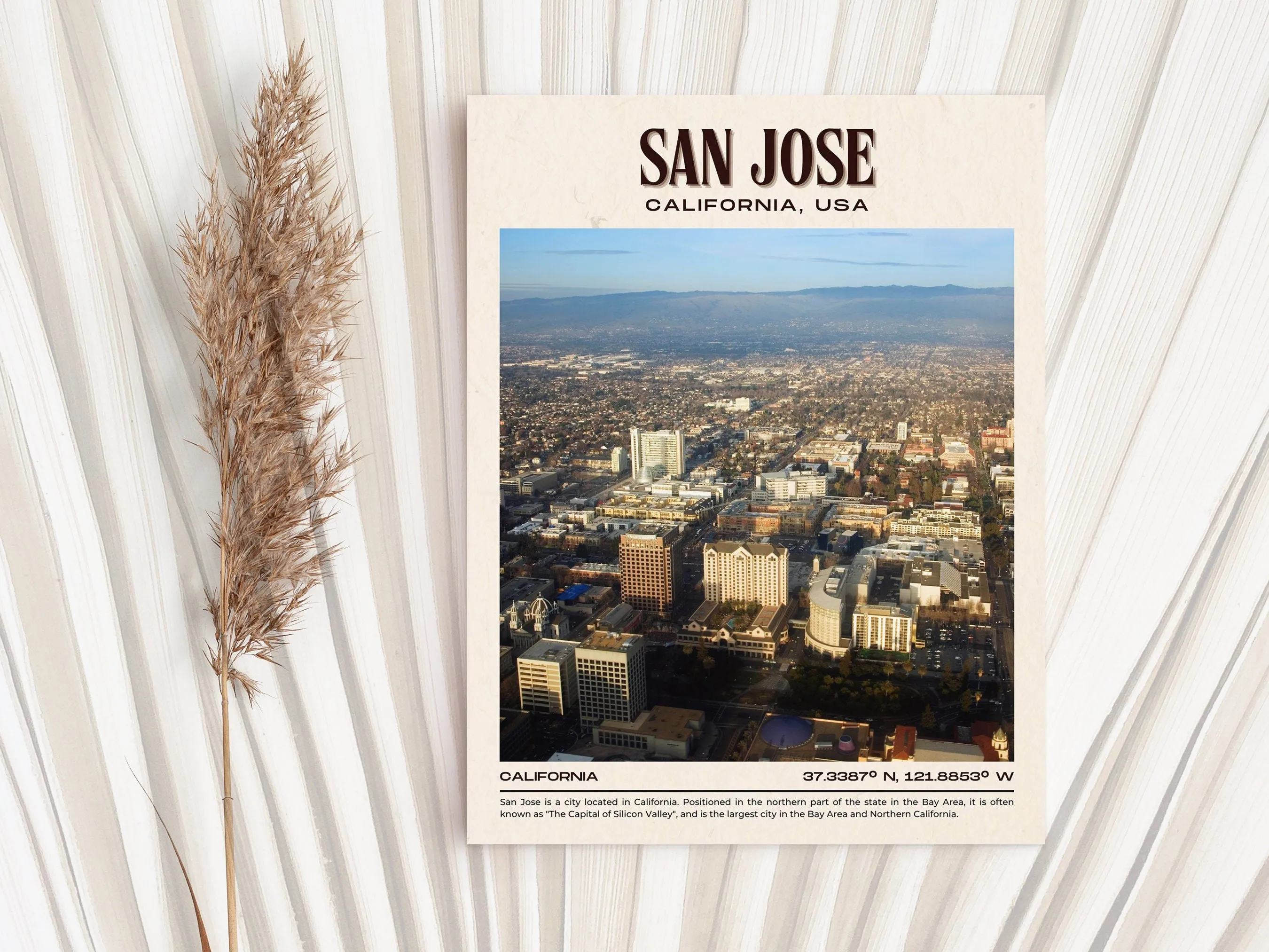 San Jose Vintage Wall Art, California, USA