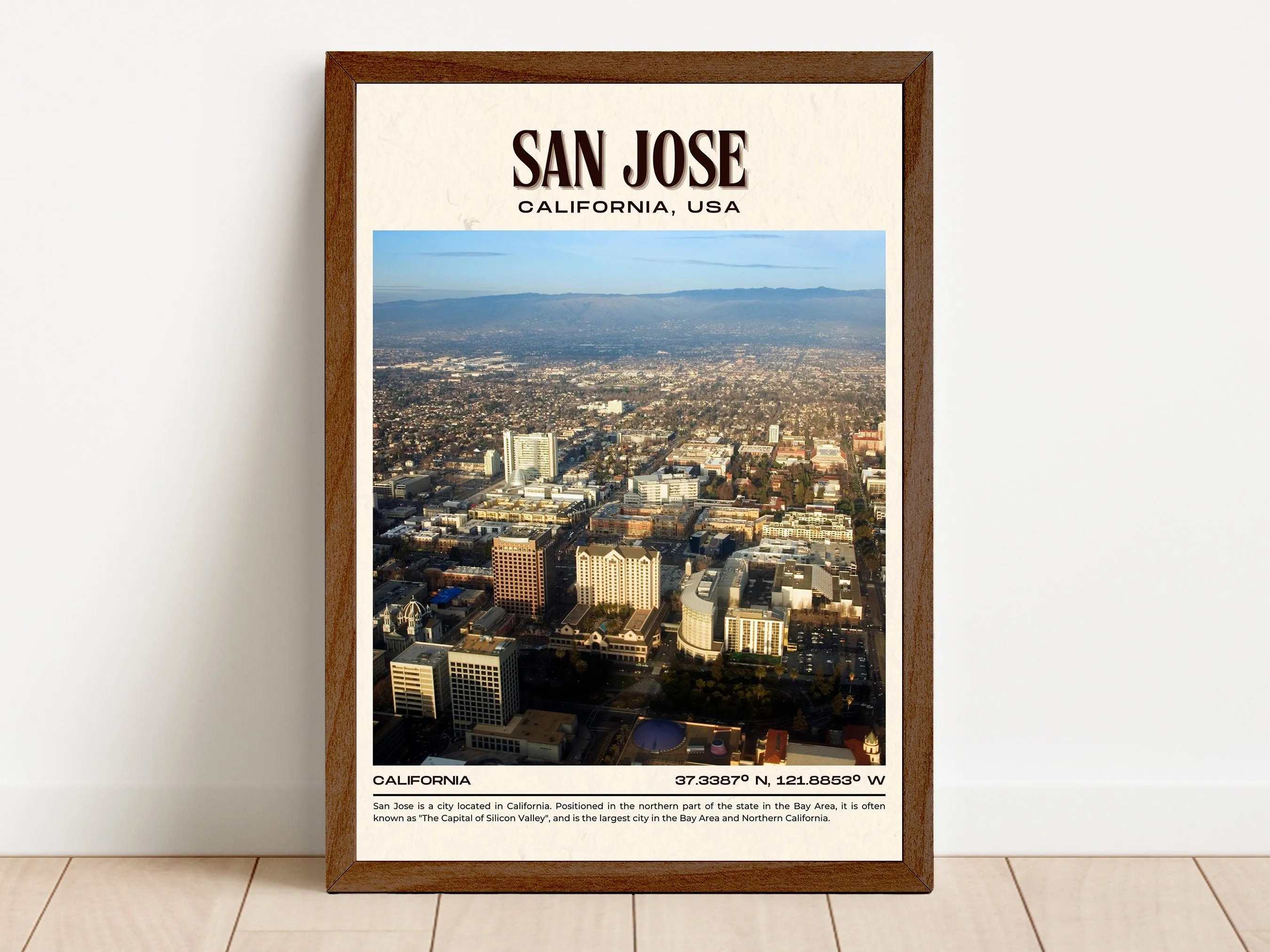 San Jose Vintage Wall Art, California, USA