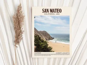 San Mateo Vintage Wall Art, California, USA