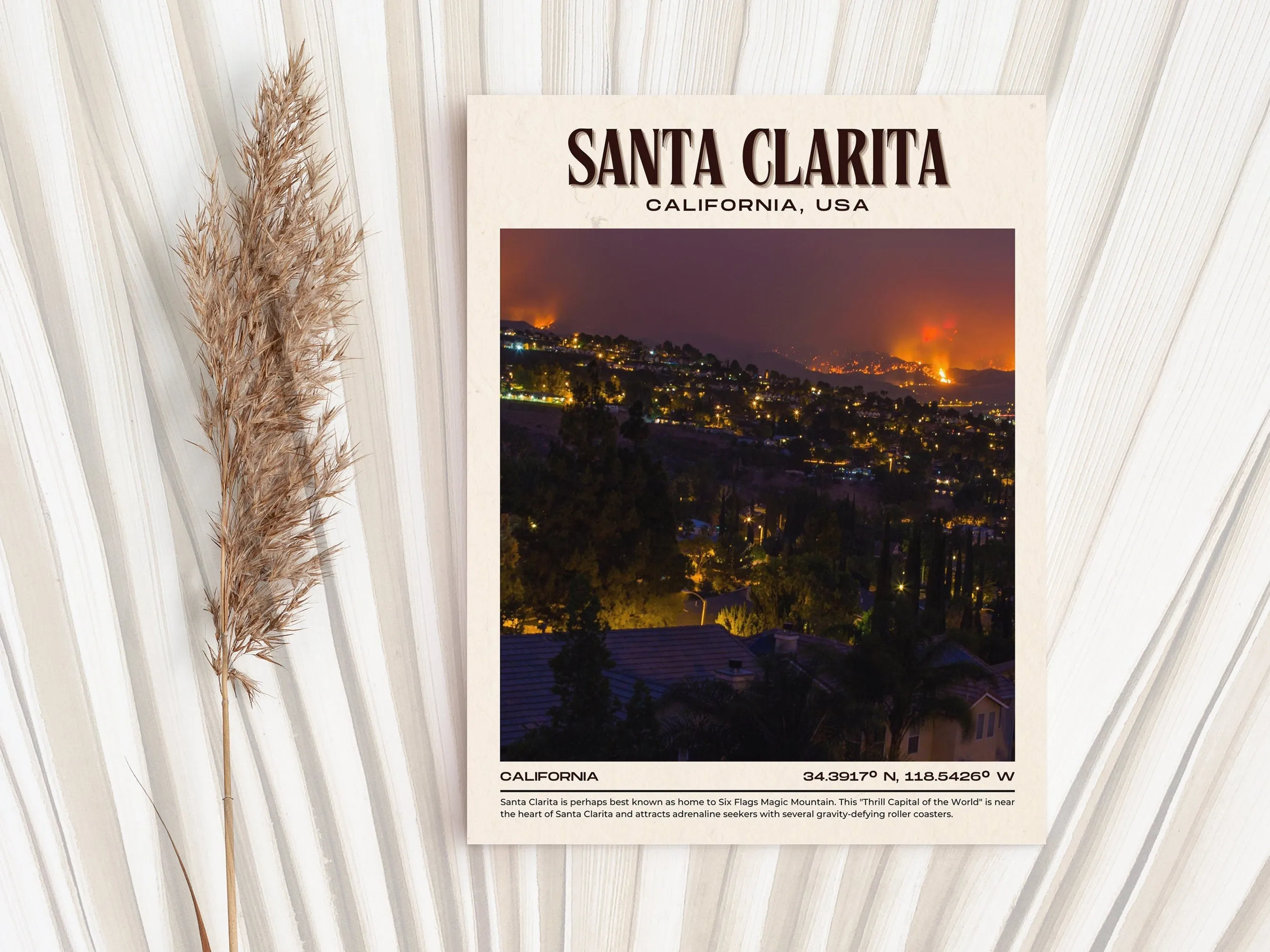 Santa Clarita Vintage Wall Art, California, USA