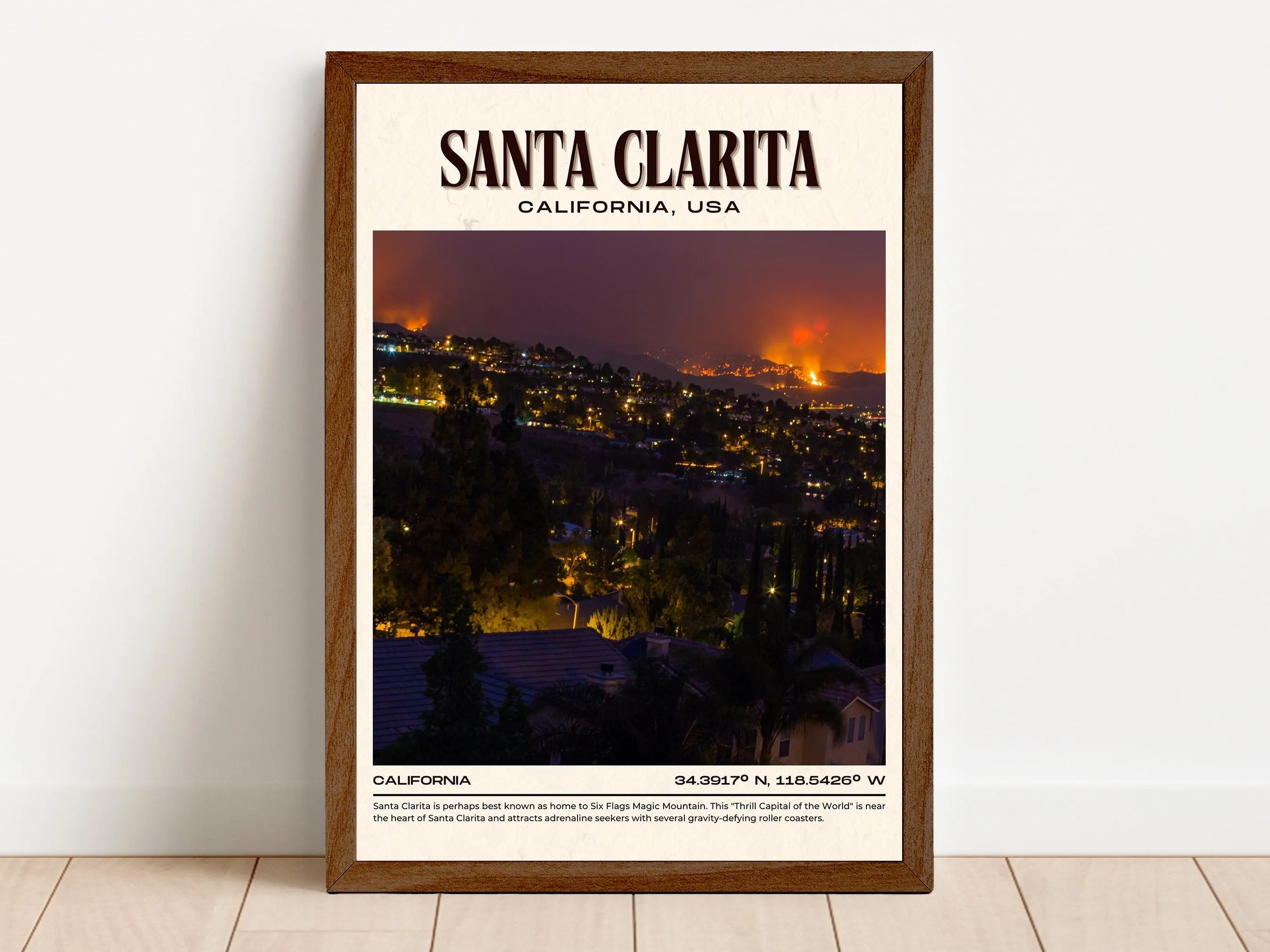 Santa Clarita Vintage Wall Art, California, USA
