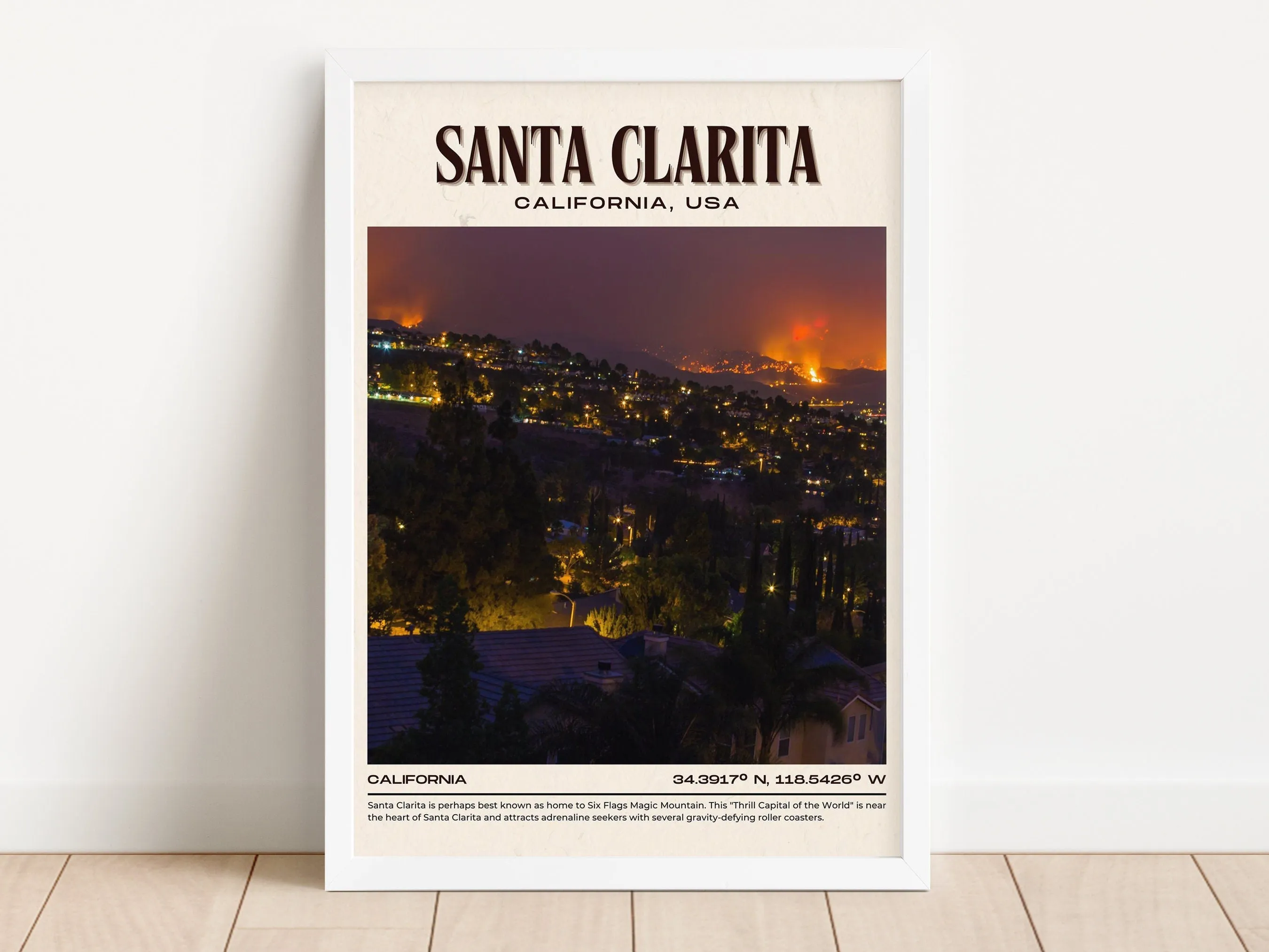 Santa Clarita Vintage Wall Art, California, USA