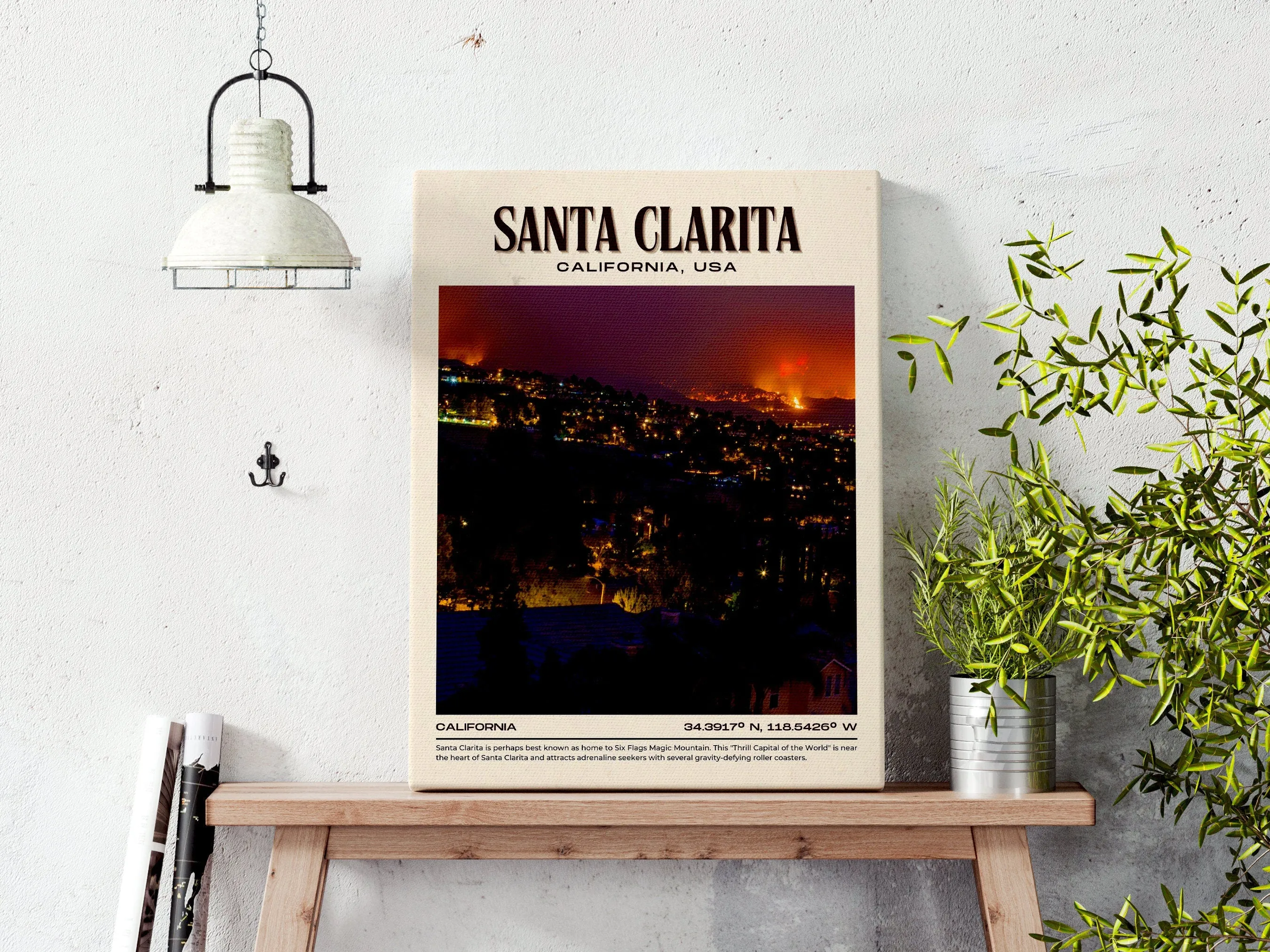 Santa Clarita Vintage Wall Art, California, USA