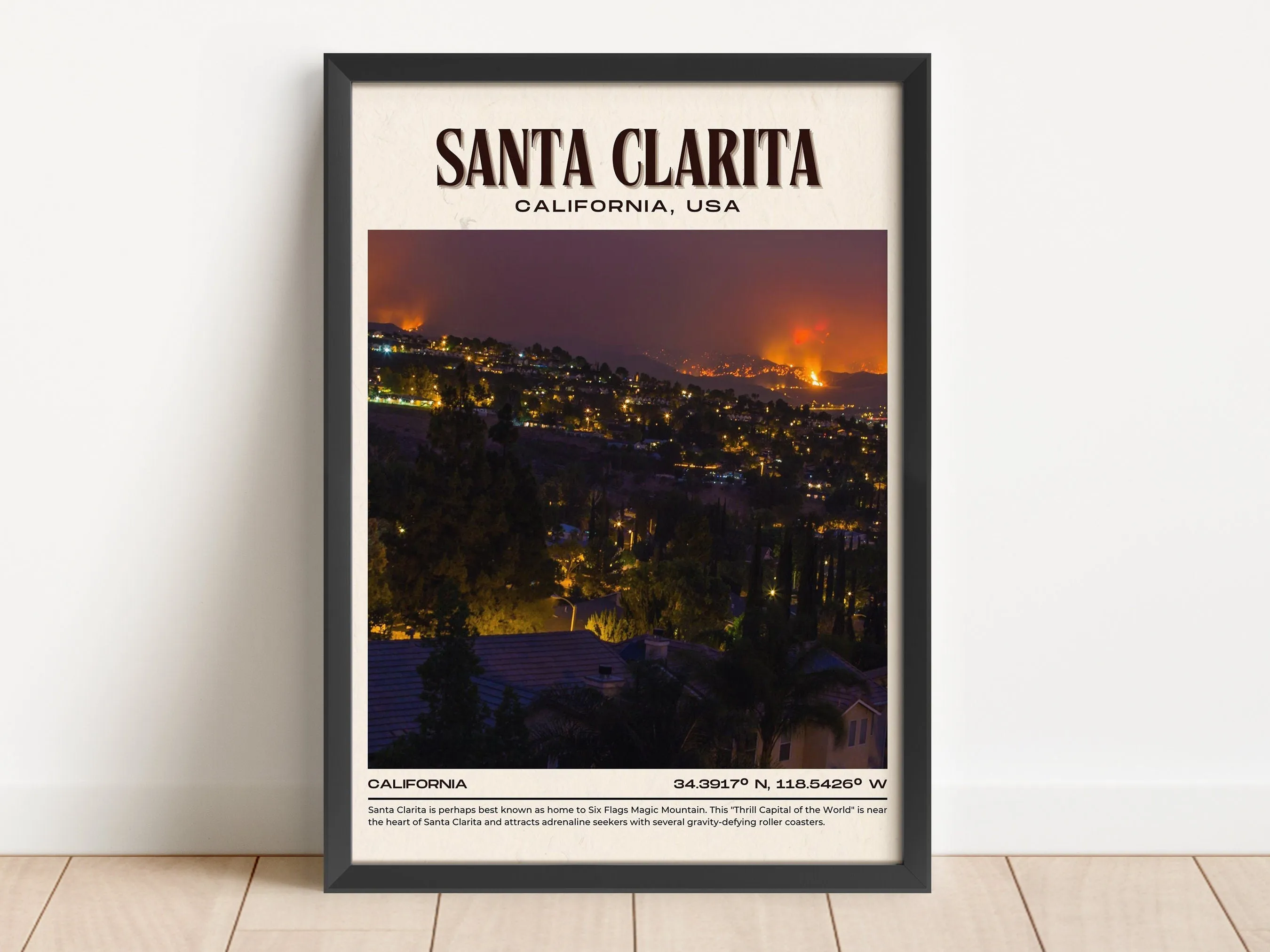 Santa Clarita Vintage Wall Art, California, USA
